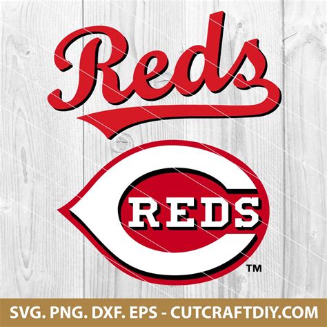 cincinnati reds logo for cricut